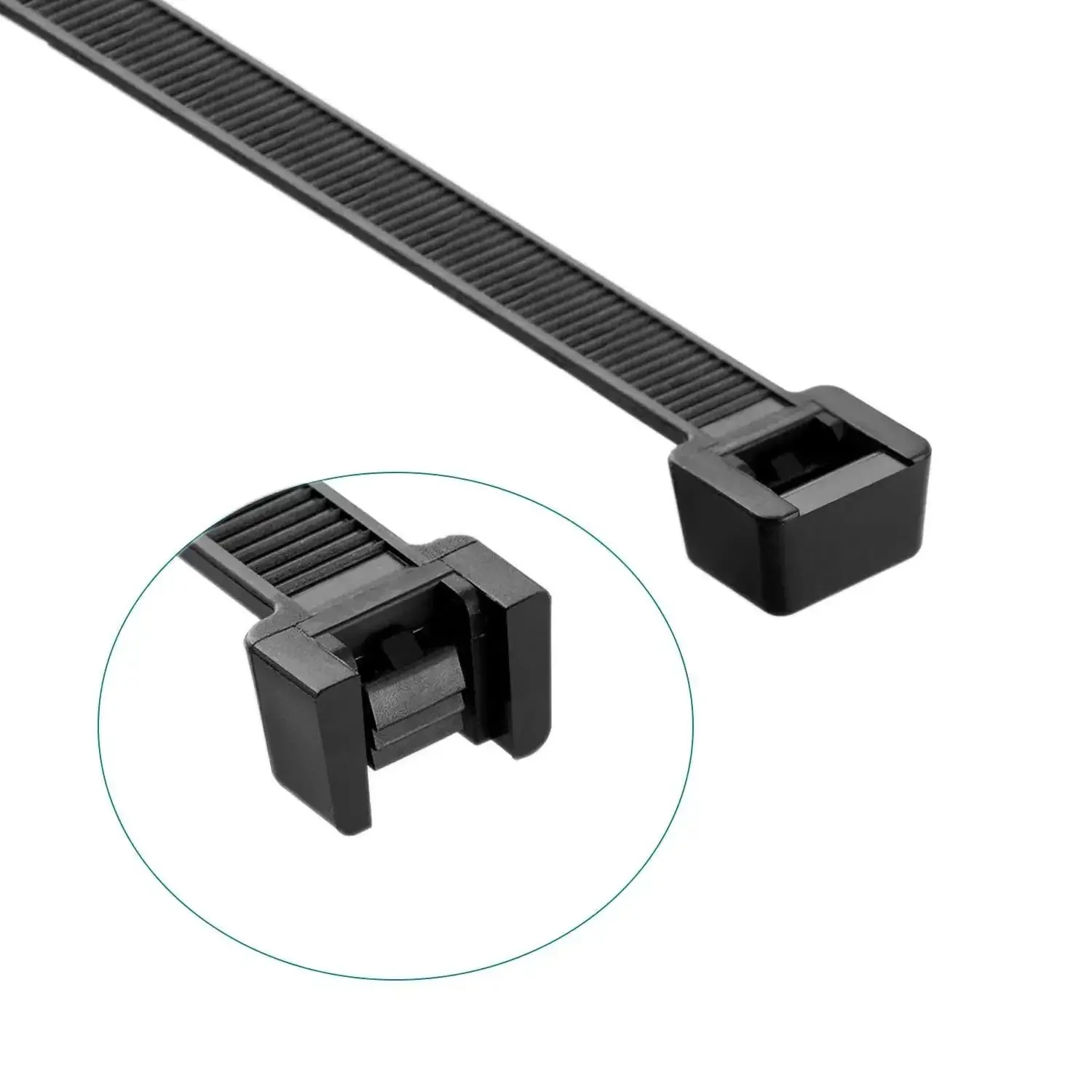Black 6 Inch Zip Ties Heavy Duty 40 Lbs Tensile Strength Industrial Grade Cable Ties Pack Of 100 Outdoor UV Resistant Nylon Tie Wraps For Wires Cables Garden DIY Projects Tough As Nails Versatile And Reliable - Image 3