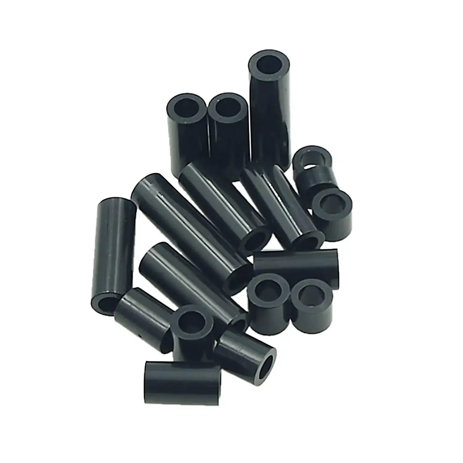 Black ABS Round Spacers Kit For M4 Screws, Unthreaded Standoffs, Metric 7Mm OD By 4.2Mm ID, 10 Size Range From 4Mm To 25Mm, 120 Pieces, Great DIY Electronics Hardware Pack - Image 5