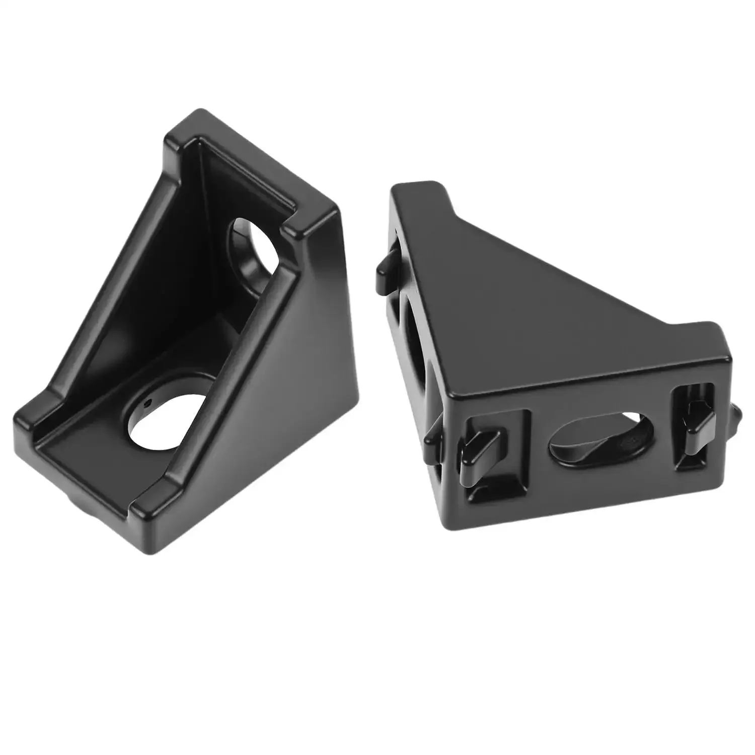Black Aluminum Extrusion Profile Connector Kit For 20S 2020 Series Includes 30 Corner Brackets 60 T Slot Nuts M5 Screws Bolts And Wrench For Easy No Fuss Aluminum Frame Assembly - Image 2