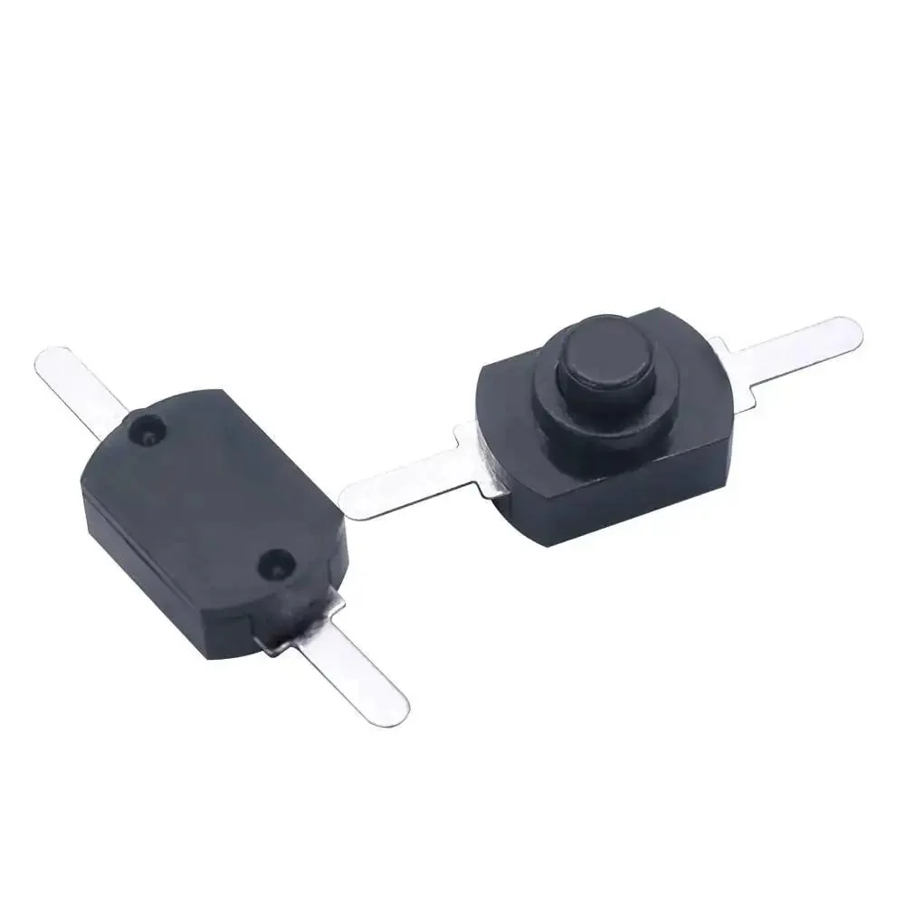 Black Latching Mini On Off Push Button Switch Self Lock Micro Switch 2 Pin DC 30V 1A For Flashlights Lamps DIY Projects SMD Type 12x8x8mm Compact 2 Pin Mounting With Durable Black Finish Ideal For Wall Outlets Battery Torches - Image 2