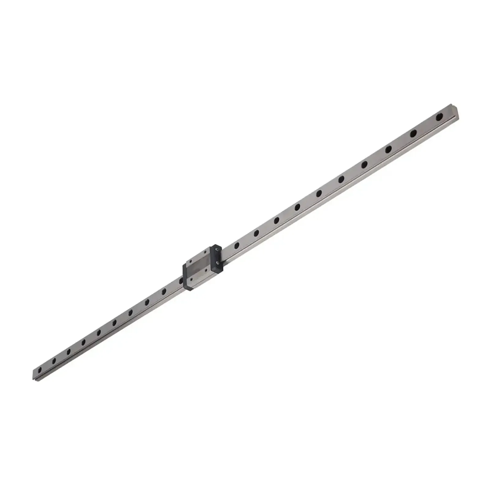 Black Linear Rail Guide 12mm Wide 550mm Length Miniature Precision Linear Motion System With Four Point Contact Block For Small Automation Projects Pro - Image 7