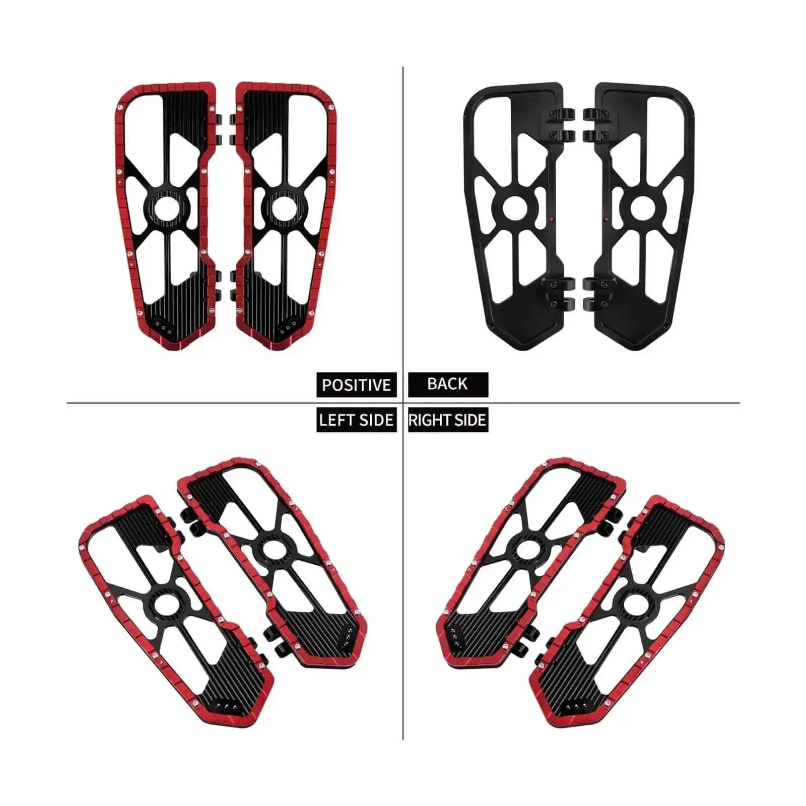 Black Motorcycle Floorboard Kit With Driver And Passenger Footrests Shifter Lever And Brake Arm For Touring Road Electra Street Glide 08 25 Set 14 Up Now - Image 5