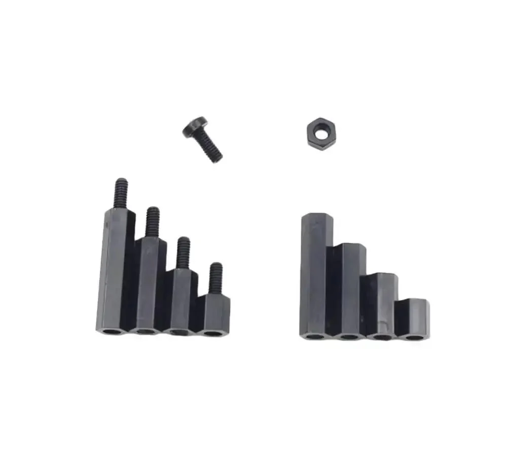 Black Nylon M2.5 Hex Spacer Standoffs Screws Nuts Assortment Kit 240 Pieces Including Male And Female Standoffs In 6mm And 10mm Lengths For Electronics Projects RC Builds - Image 3