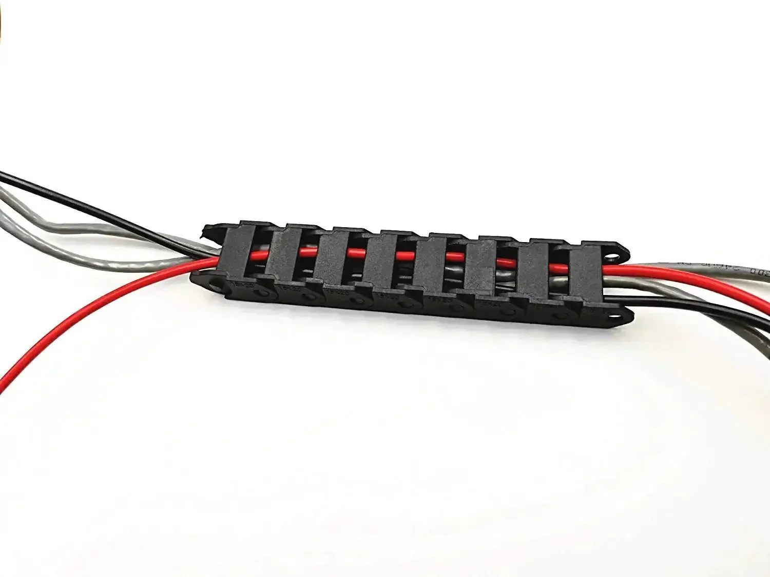 Black Plastic Wire Carrier Cable Drag Chain 1M Length For CNC, Internal 10x20mm, External 15x27mm, 11mm Max Outer Diameter, Durable Flexible Cable Management For Machinery And Robotics - Image 2