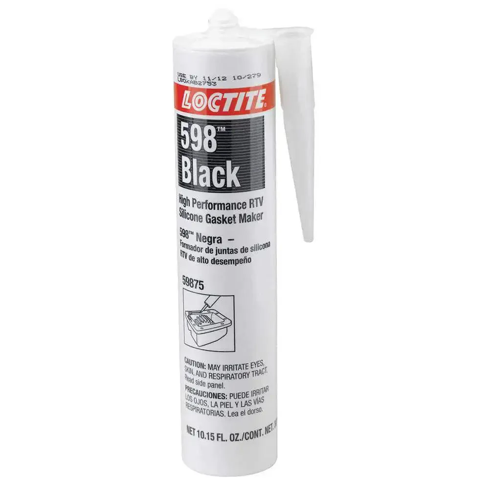 Black RTV Silicone Gasket Maker, High-Performance Sealant In A 300 Ml Cartridge, Quick One-Day Cure, Room-Temperature Curing, Withstand Up To 500 F, Gap Fill 0.02 In, Durable Automotive And DIY Gasket Sealing