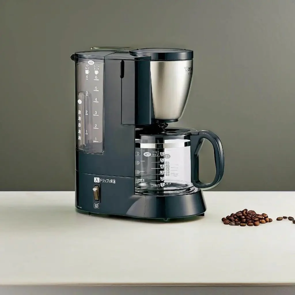 Black Stainless Steel Coffee Maker With 6 Cup Mesh Filter EC AS60 XB No Fuss Auto Brew For Rich Flavor And Quick Morning Wake Up Easy Clean Design For Home Use - Image 4