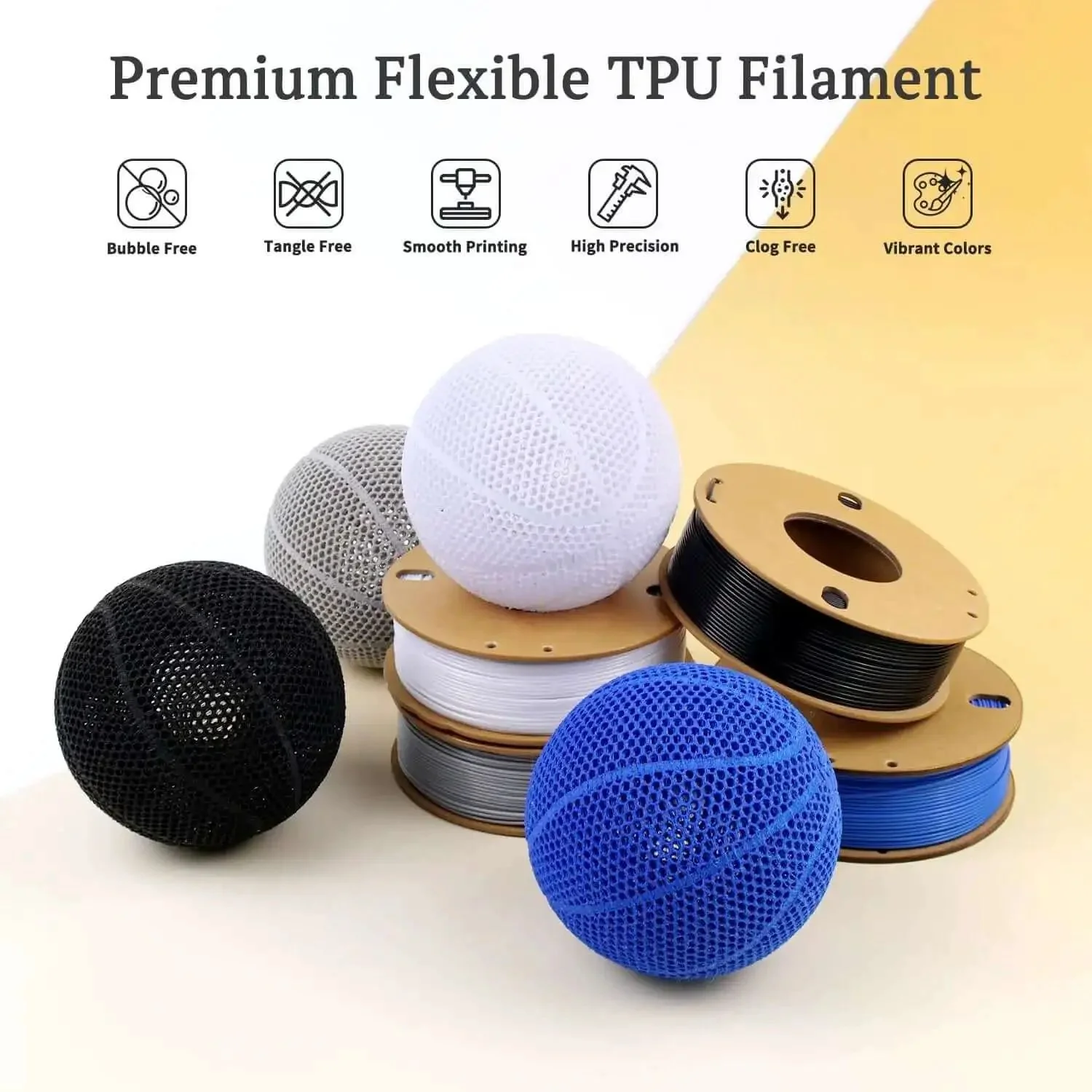 Black TPU Filament 1.75mm 250g For 3D Printers, Dope Rubber Like Flex 95A, High Elasticity, Abrasion Resistant, Precision 0.03mm Accuracy, Smooth Flow, Great For Flexible Parts And Cushioned Prototypes - Image 4