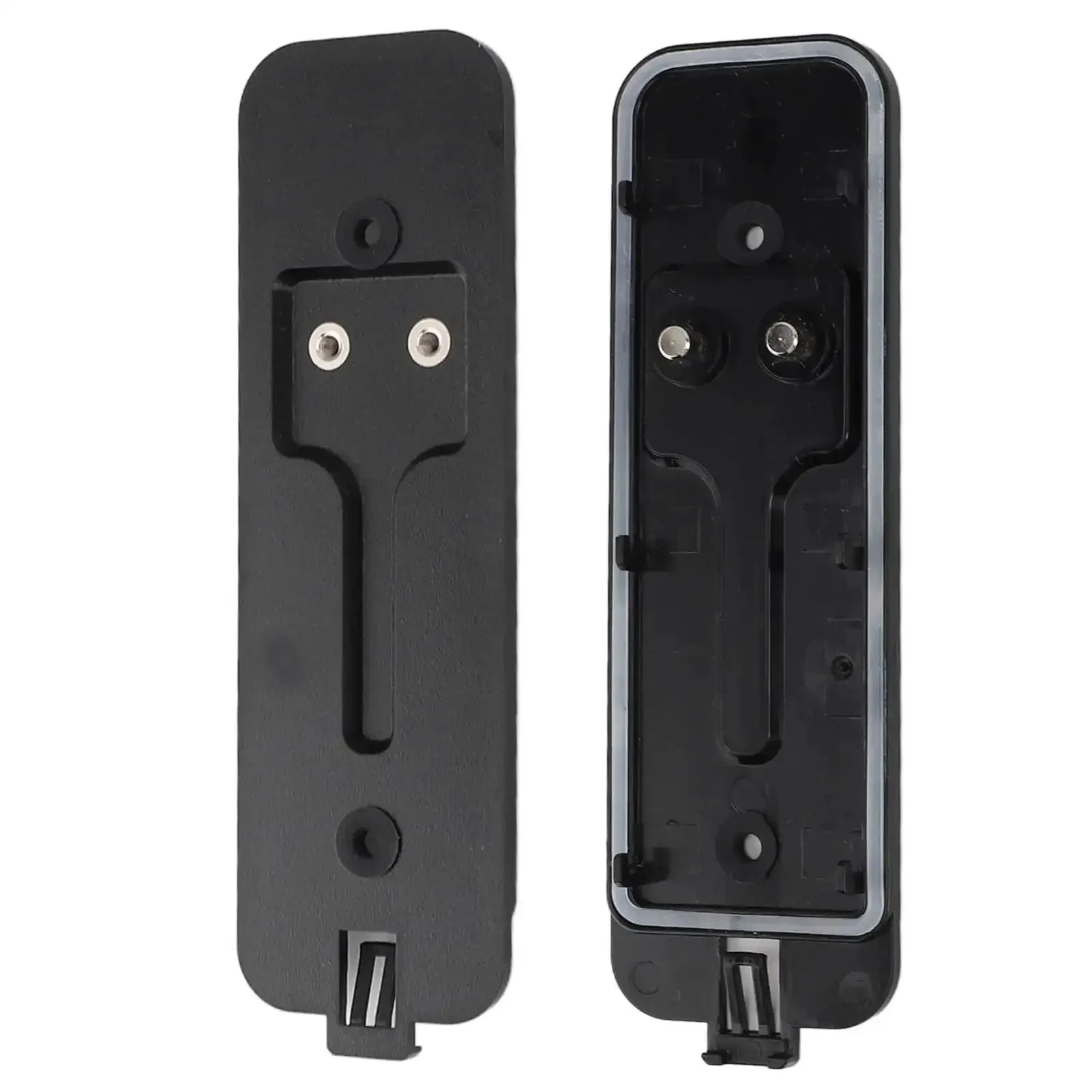 Black Video Doorbell Back Plate Replacement Part With Hooks, Easy Install Back Plate Kit, Lightweight Durable Plastic Mount For Video Doorbell, Includes Hardware For Quick Install, Low Profile Black Finish - Image 3
