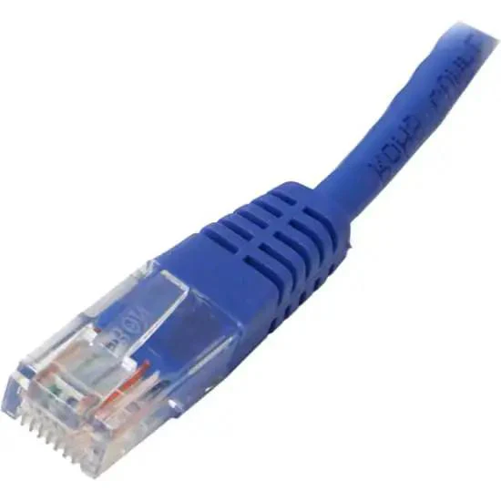 Blue Dope Snagless Cat5e Patch Cable, 20 Ft Ethernet Cord With RJ45 Connectors, High Speed 350MHz 1Gbps Network Cable With PoE Support For Home Office Gaming And Desk Setups - Image 2