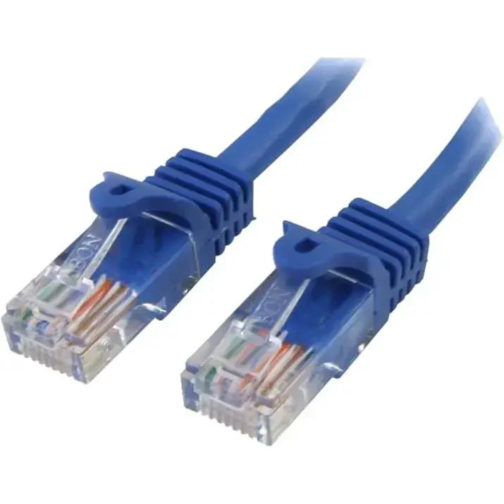 Blue Dope Snagless Cat5e Patch Cable, 20 Ft Ethernet Cord With RJ45 Connectors, High Speed 350MHz 1Gbps Network Cable With PoE Support For Home Office Gaming And Desk Setups - Image 3