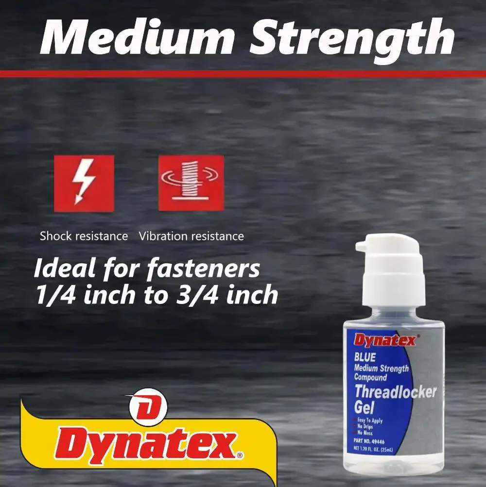 Blue Gel Thread Locker Medium Strength 1.2 Oz Bottle For Metal Fasteners Removable With Hand Tools Keeps Fasteners Locked Down Yet Disassemblable Vibration And Solvent Resistant 3 Pack - Image 8