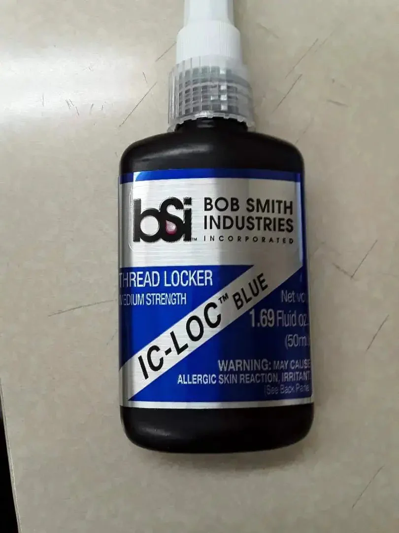 Blue Go-To Medium Strength Thread Locker 1.69 Fluid Ounce Bottle Locking Compound For Bolts And Screws Prevents Loosening In Machinery And Home DIY Projects Quick Set For A Solid Long-Lasting Bond