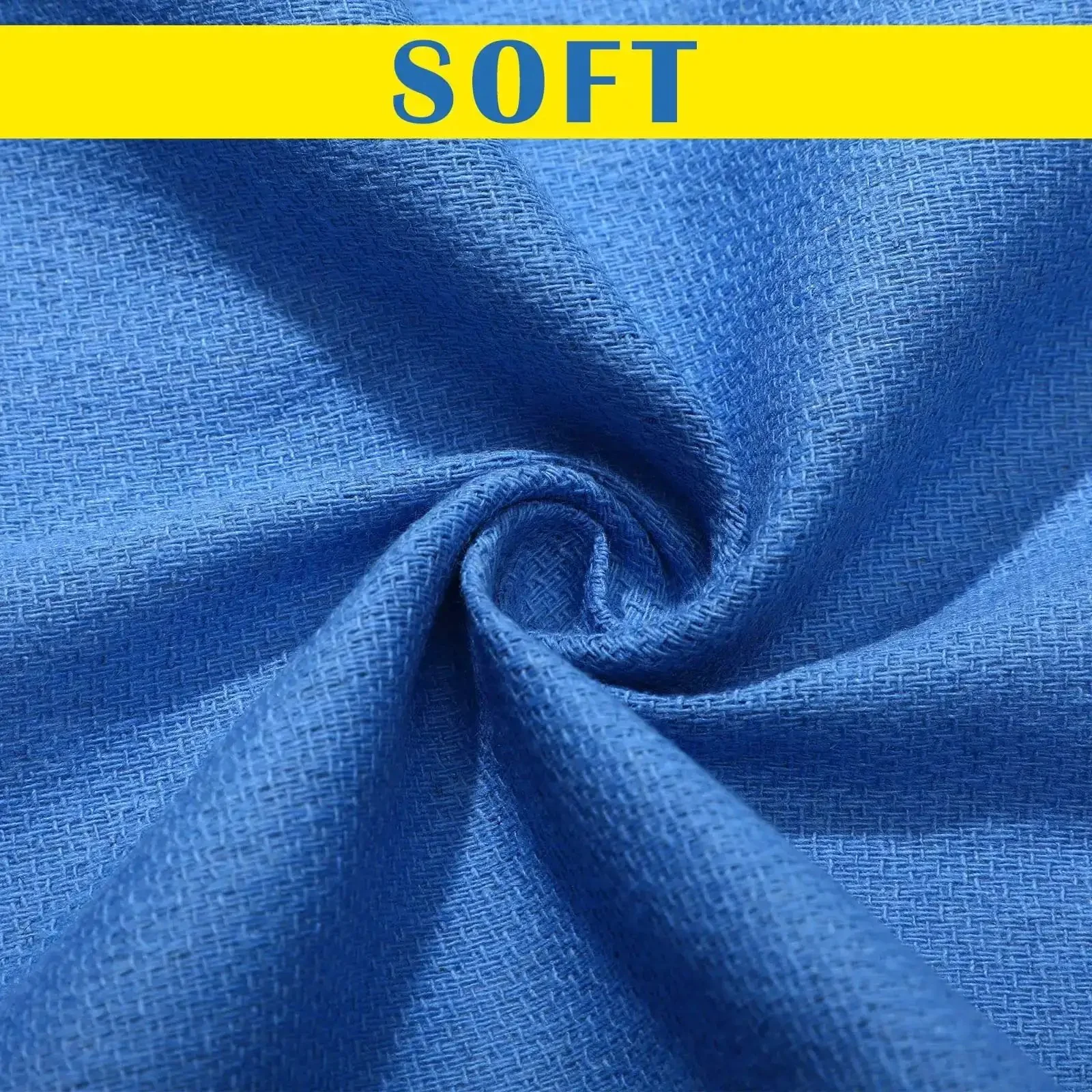 Blue Huck Towels 50 Pack Bulk Absorbent Cotton Shop Towels 25.2 By 16.93 Inches Great For Home Bars Hotels Auto Shops Garages And Cleaning Rags Rely On For Quick Wipes And Heavy Duty Cleaning - Image 6