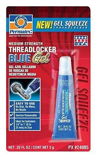 Blue Medium Strength Thread Locker Glue 0.20 Oz Keeps Bolts From Loosening On Screws And Fasteners, Ideal For Automotive And Home Projects, Long-Lasting Bond That Holds Tight During Vibration