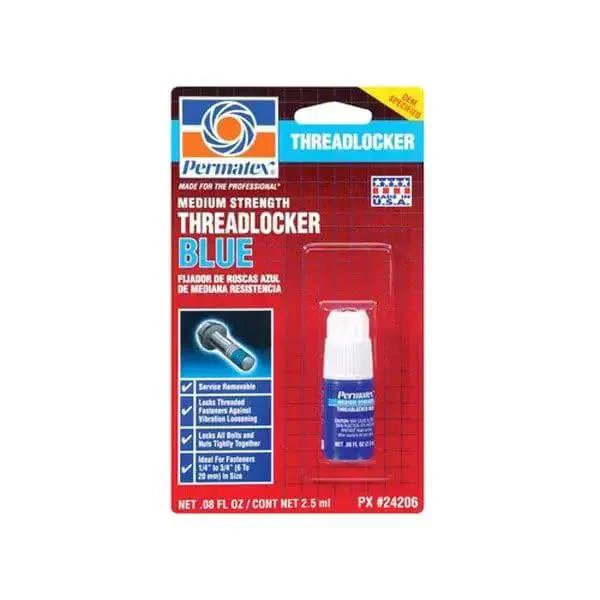 Blue Medium Strength Threadlocker For Direct Fit OE Replacement, Weather Resistant Sealant For Bolts And Fasteners, Keeps Things Tight In Automotive And Machinery, Shields Against Vibration And Corrosion
