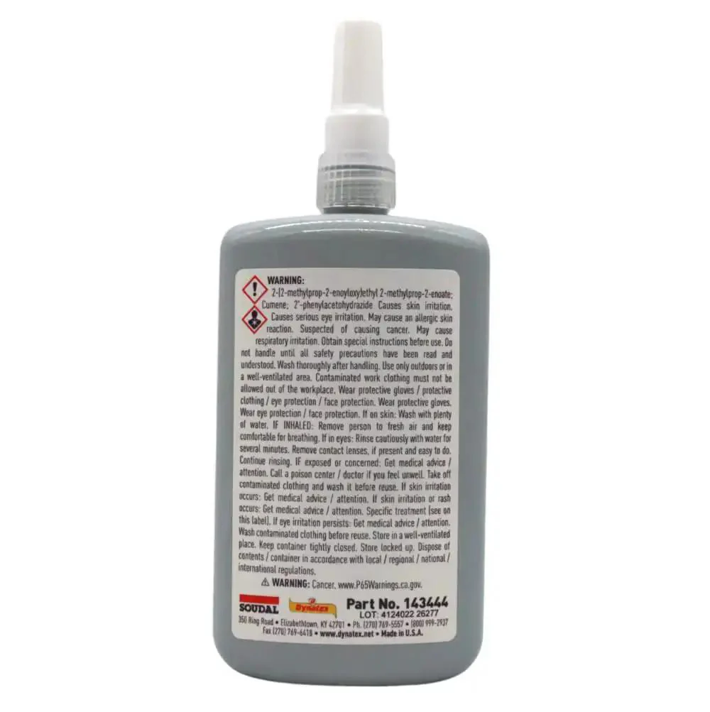 Blue Medium Strength Threadlocker For Metal Fasteners 8.5 Oz Bottle Two Pack Removable With Hand Tools Keeps Fasteners From Loosening And Holds Tight Through Vibration And Solvent Exposure - Image 9