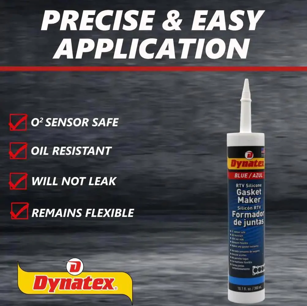 Blue RTV Silicone Gasket Maker Cartridge 300ml Single Component Formed In Place Gasketing Compound Oil And Water Resistant Remains Flexible Go To Gasket Sealant For Automotive And Machinery High Temperature - Image 3
