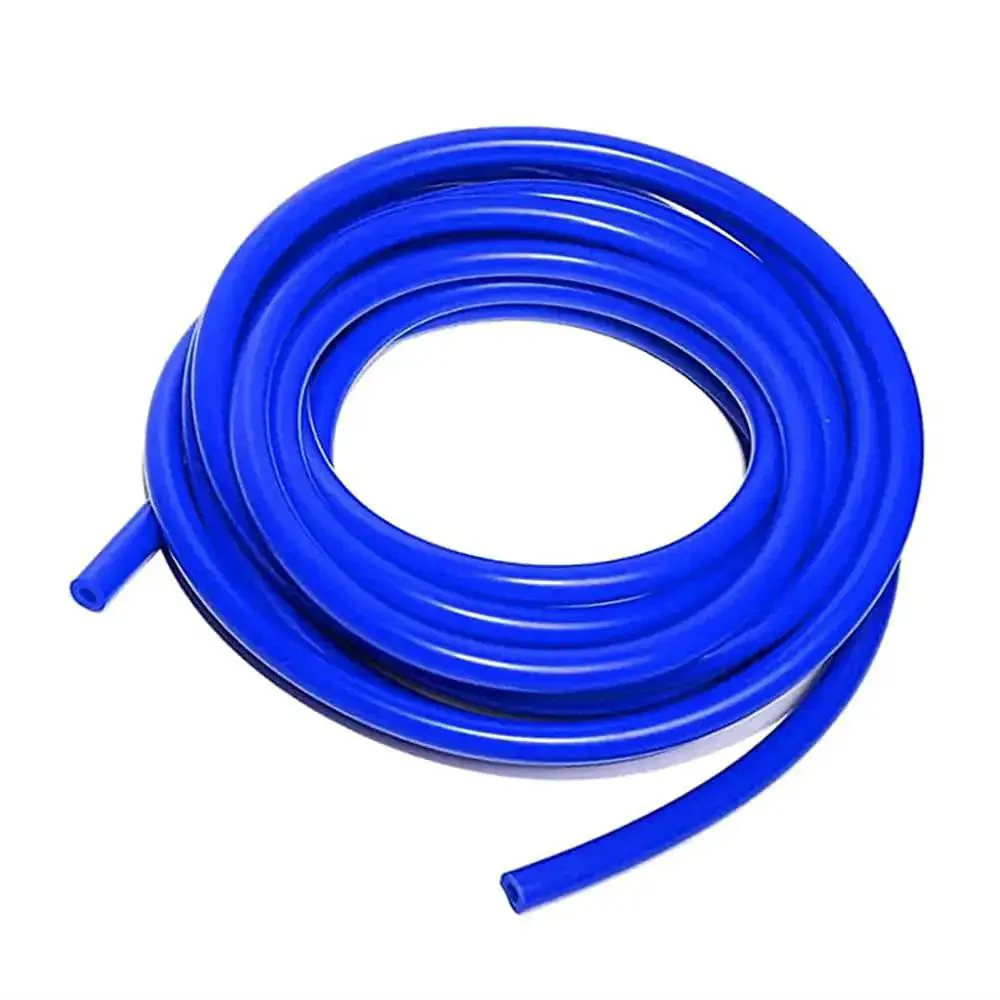 Blue Silicone Vacuum Hose Kit For Automotive Engine Turbo DIY Intake Or Radiator Hoses Universal High Performance 130 Psi 23Ft Total Length With ID 3Mm 4Mm 8Mm 10Ft 10Ft 3Ft Sections And Included Zip Ties And Clamp Kit - Image 3