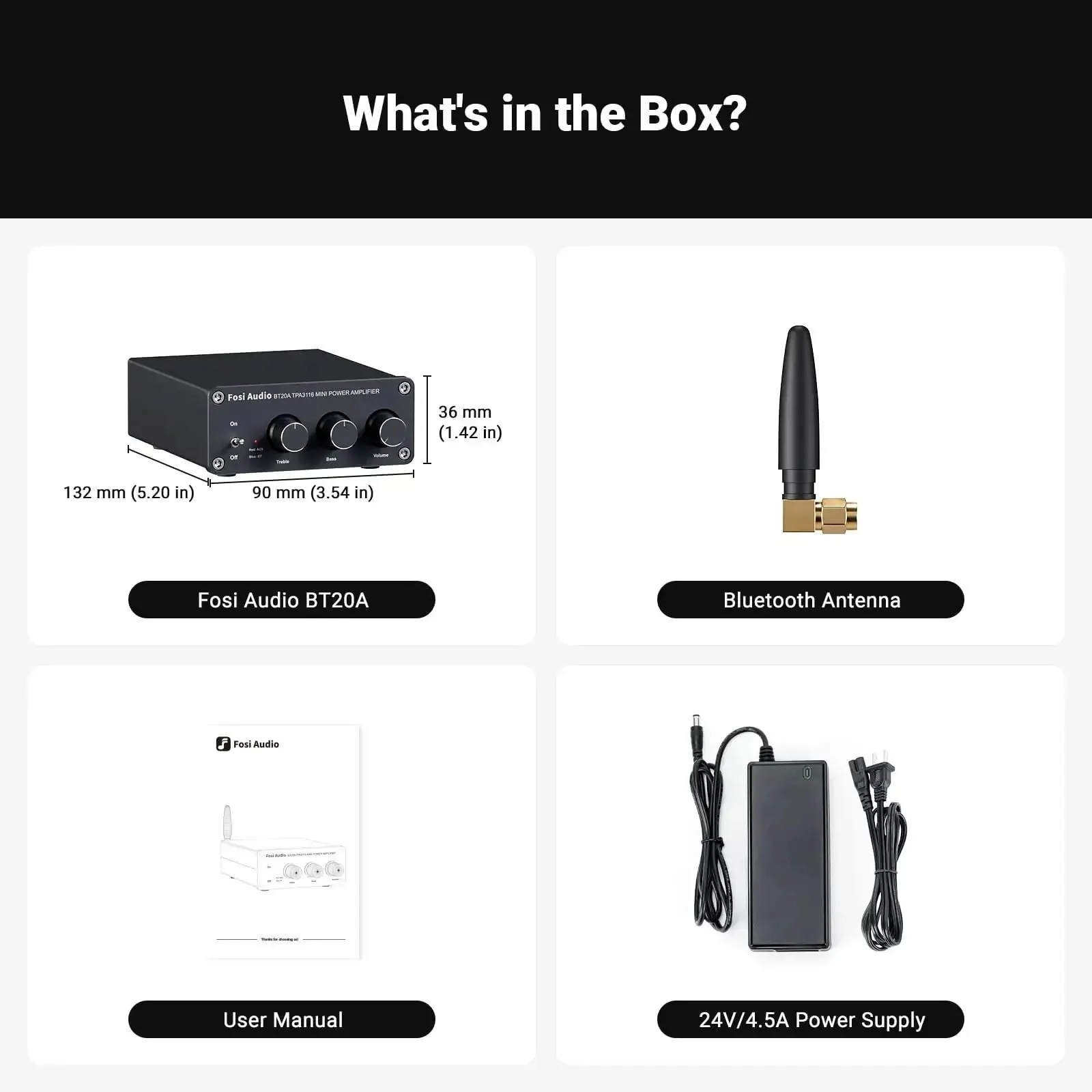 Bluetooth Stereo Amplifier 100W Per Channel, 2 Channel Class D Power Amp For Passive Speakers, Compact Mini Receiver For Home Audio, Bookshelf, Garage, Indoor Outdoor Use - Image 2