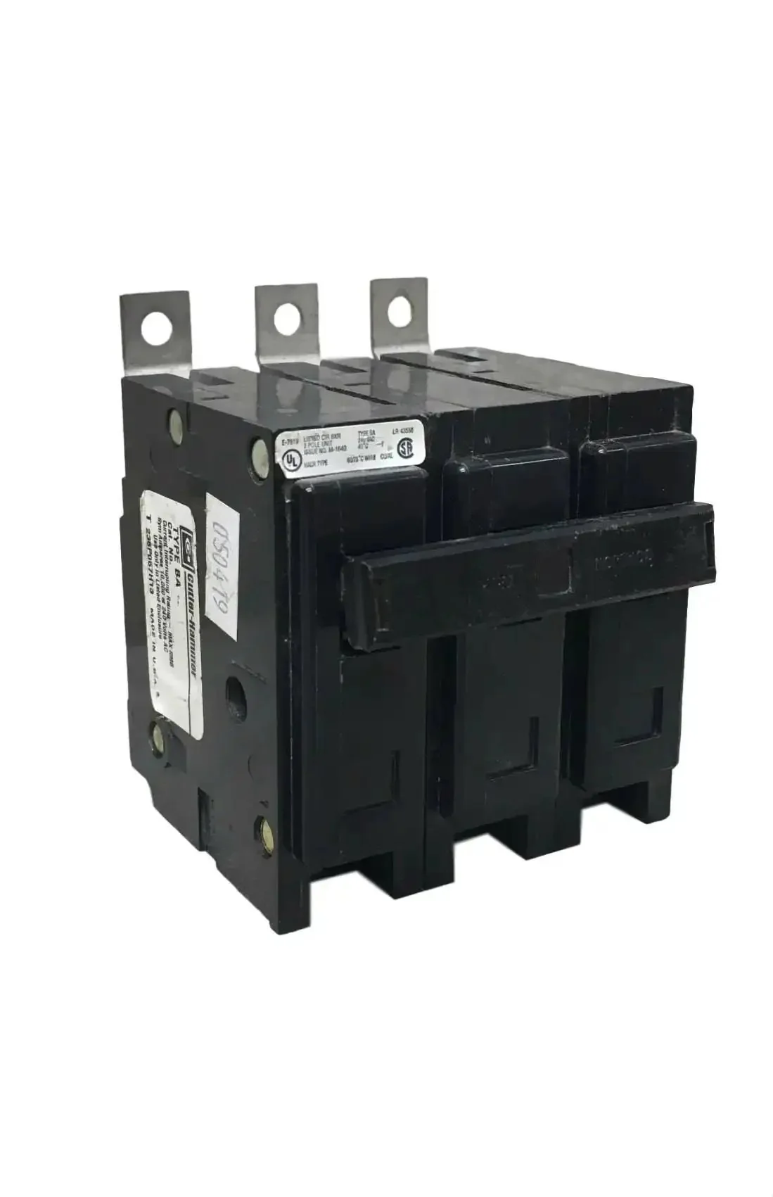 Bolt On Mount Type BAB Industrial Miniature Circuit Breaker 3 Pole 40 Amp 240 Volt AC Quicklag With 10 kAIC Rating For Heavy Duty Panel Protection And Reliable Electrical Safety