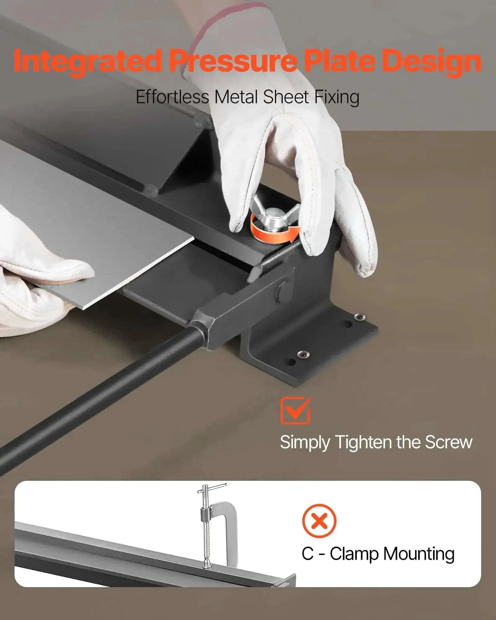 Box And Pan Brake 30 Inch Sheet Metal Bender For 18 Gauge Steel 0 To 135 Degree Adjustable Heavy Duty Aluminum Folder With No Wobble For Precise Batch Bending In A Home Workshop - Image 6