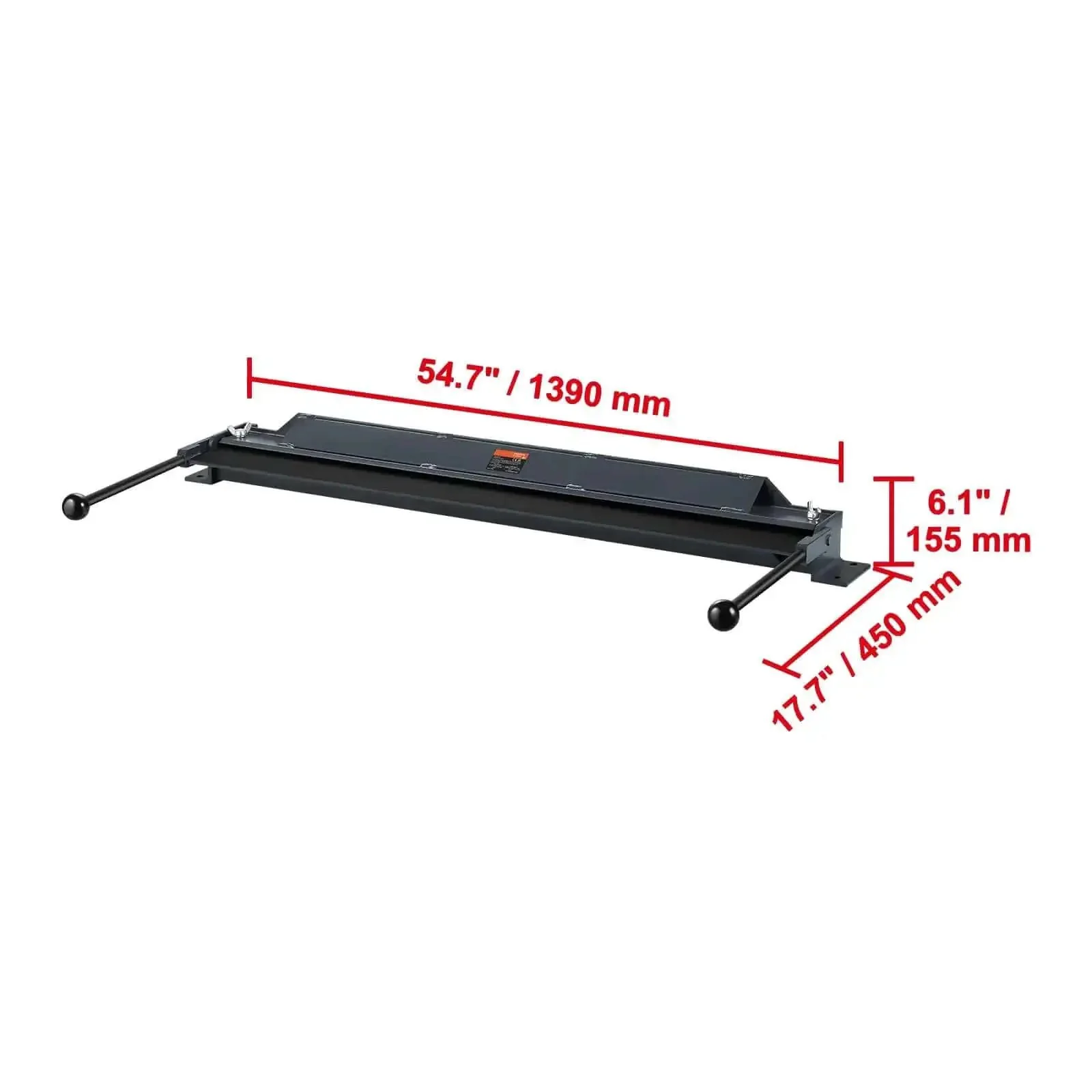 Box And Pan Brake 48 Inch Sheet Metal Bender For 0 To 130 Degree Bends Portable Mini Metal Brake For 20 Gauge Steel And 14 Gauge Aluminum Beefy Heavy Duty Power Handle Ideal For Home Shop Studio And Workshop For Metal Bending - Image 3