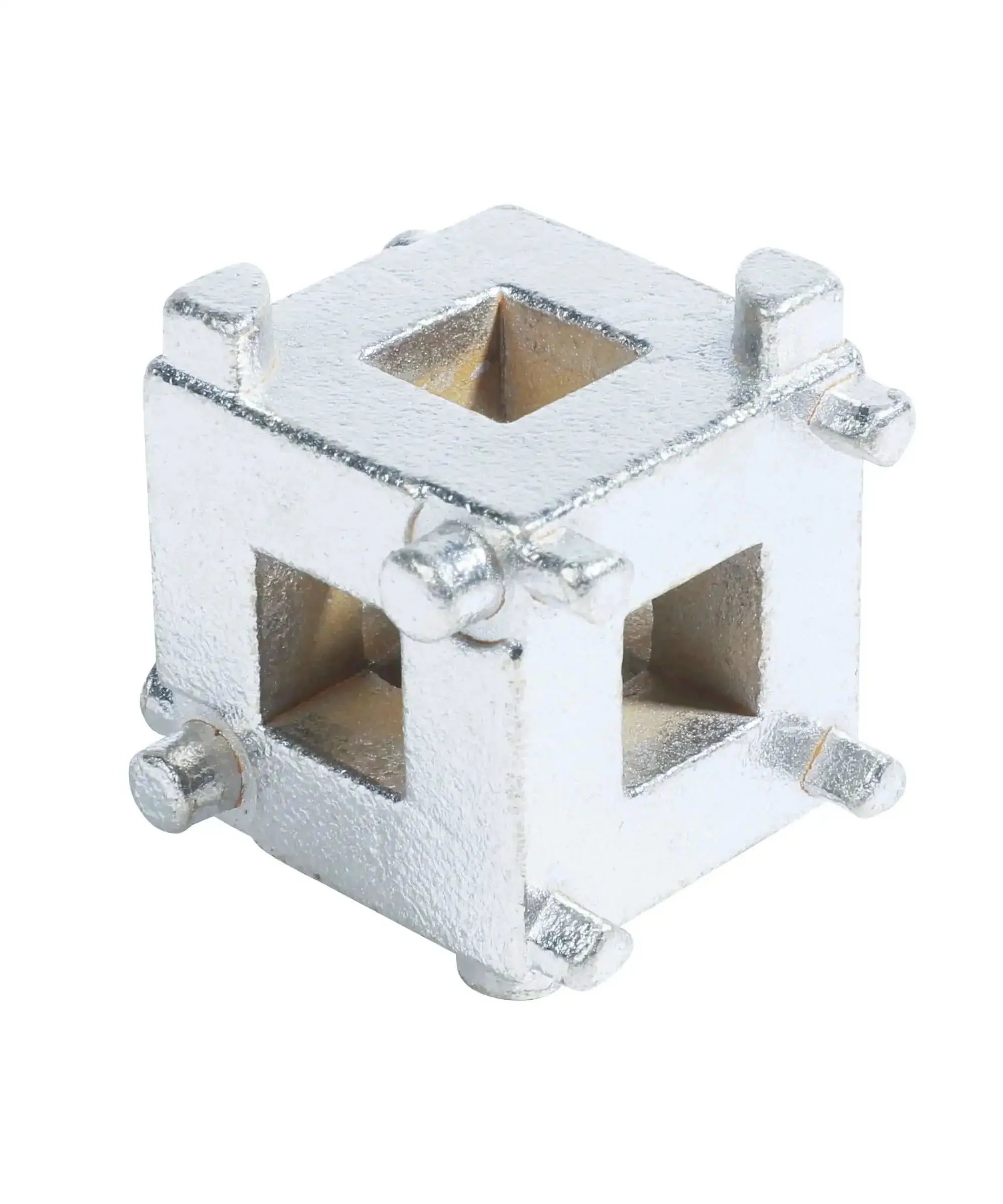 Brake Caliper Piston Tool for Rear Disc Brakes, Wind Back Cube Piston Compressor for Cars, Durable Steel Caliper Piston Backing Tool, Three Eighths Inch Size, Fits Most Rear Disc Brakes, Go To Auto Maintenance Accessory