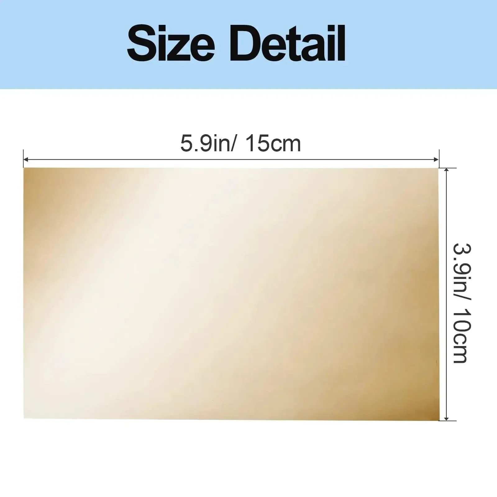 Brass Shim Stock Assortment Set 6 Inch By 4 Inch For Home Shop Projects, Five Thicknesses 0.001 0.002 0.003 0.005 And 0.01 Inch, Polished Brass Sheets, Handy For Jewelry Making, Model Building, And Repairs - Image 6