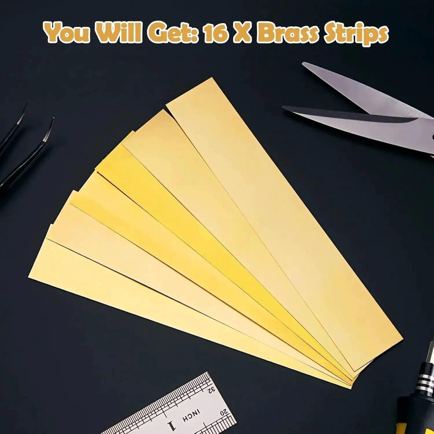Brass Shim Stock Assortment Set For DIY Pros, 6 Inch By 1 Inch, 0.001 0.002 0.004 0.006 0.008 0.012 0.016 0.02 Inch Thickness, 16 Pieces With Two Of Each Size, The Go To Pick For Precise Metalworking, Repairs And Fittings - Image 5