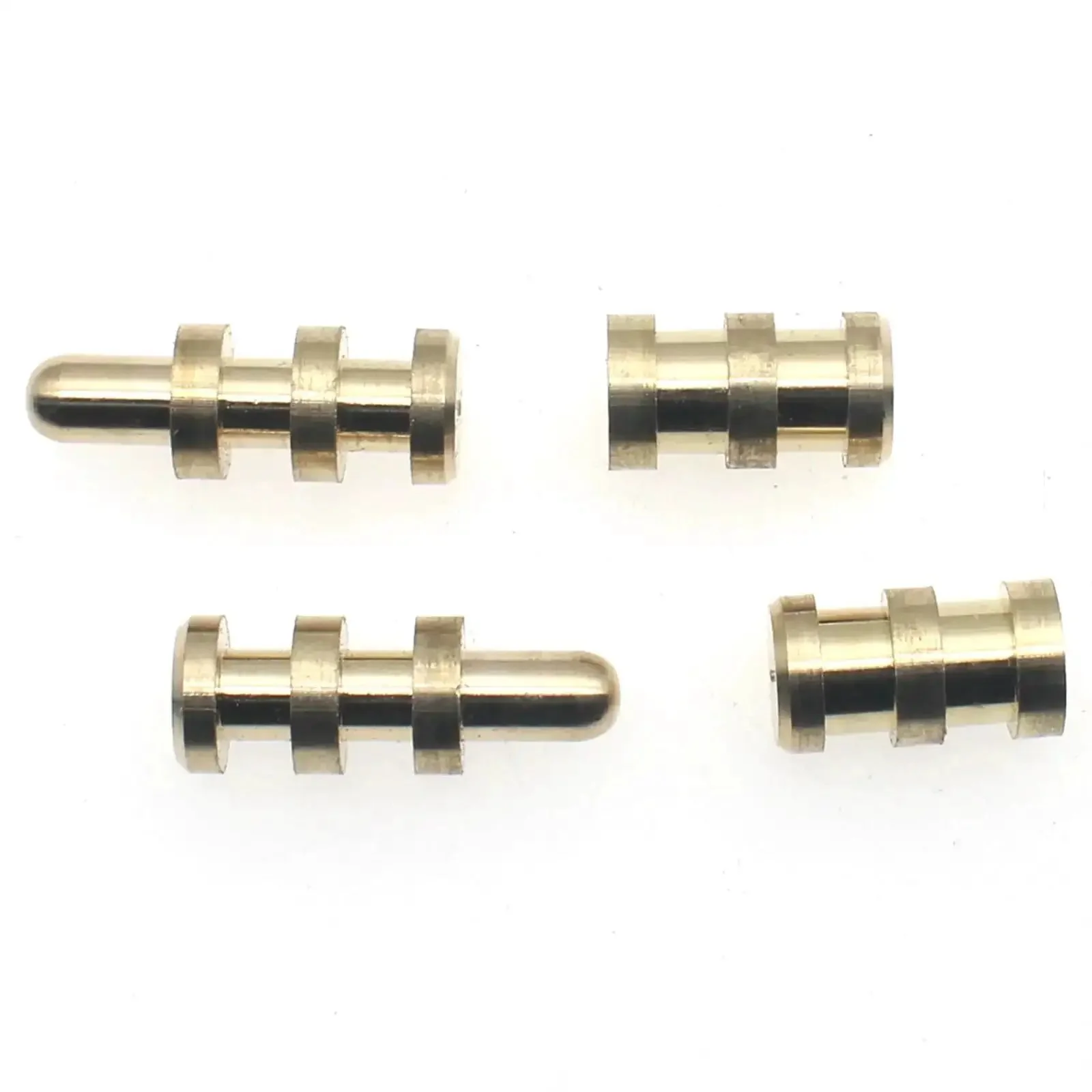 Brass Table Bolt Sleeve Connectors Set, 8 Pair Dowel Pin and Socket Alignment Pins for Tables, Cabinets and Chairs, Unthreaded Surface, Heavy Duty Leaf Hardware for Quick Table Leaf Alignment and Rock Solid Stability - Image 2