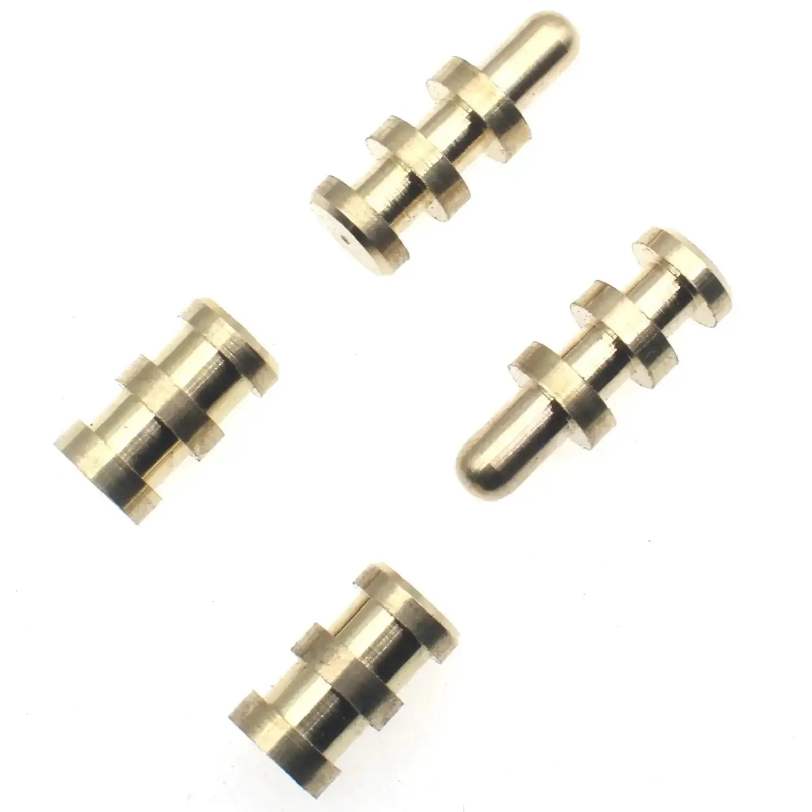Brass Table Bolt Sleeve Connectors Set, 8 Pair Dowel Pin and Socket Alignment Pins for Tables, Cabinets and Chairs, Unthreaded Surface, Heavy Duty Leaf Hardware for Quick Table Leaf Alignment and Rock Solid Stability - Image 4