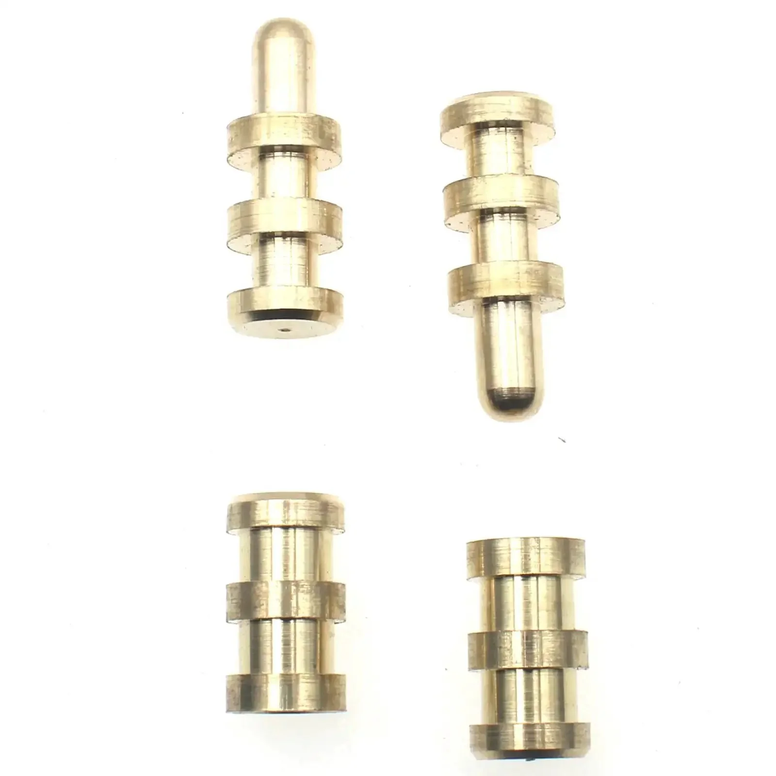 Brass Table Bolt Sleeve Connectors Set, 8 Pair Dowel Pin and Socket Alignment Pins for Tables, Cabinets and Chairs, Unthreaded Surface, Heavy Duty Leaf Hardware for Quick Table Leaf Alignment and Rock Solid Stability - Image 5