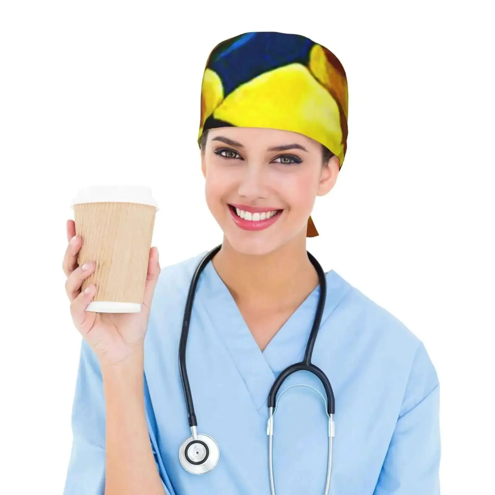 Breathable Work Cap With Upgraded Protection For Hair, Keeps Frizz At Bay, Super Lightweight And Packable, Easy To Tote, Fixed Stitches For Durability, Reusable Pins, Elastic Back Fit For All Day Comfort - Image 4