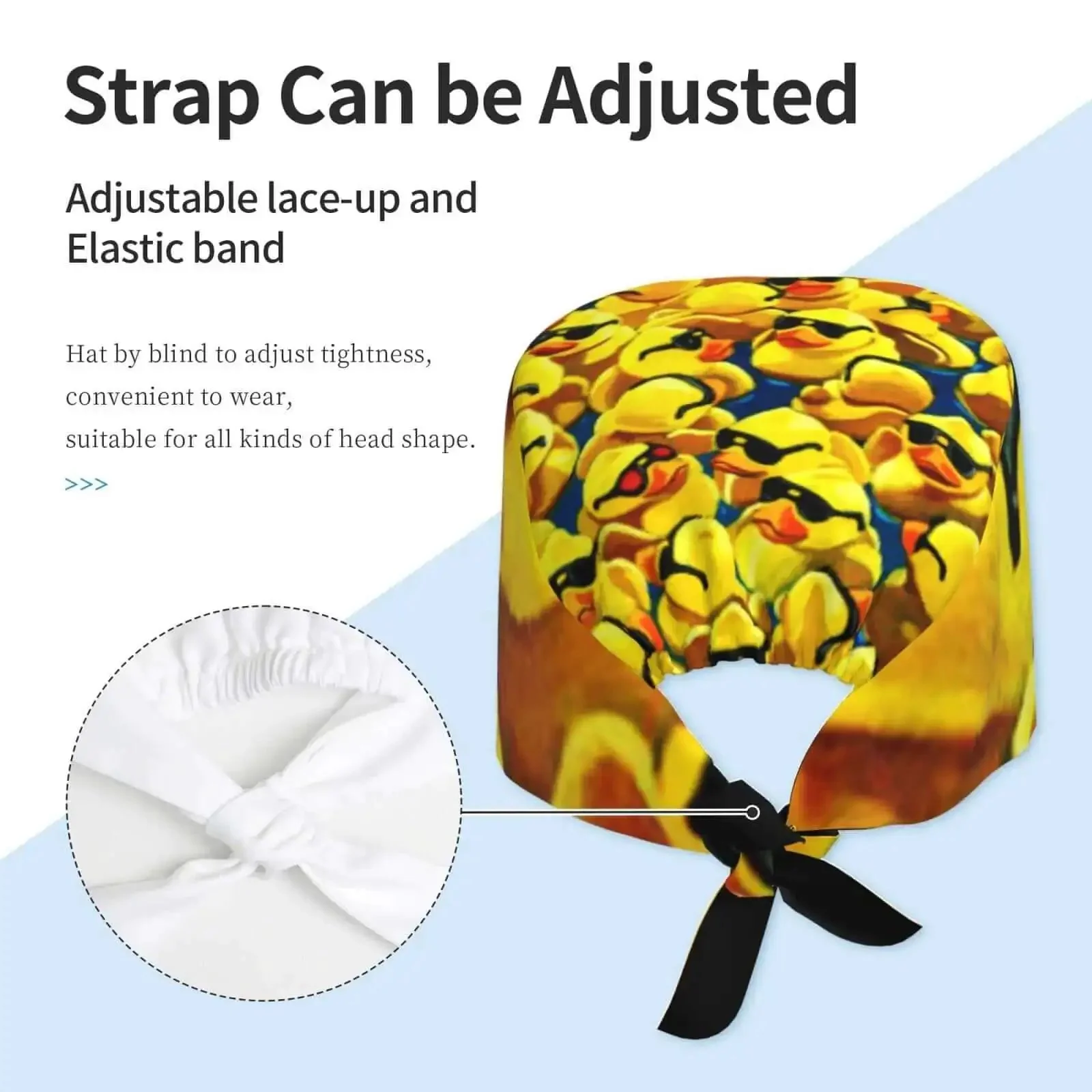 Breathable Work Cap With Upgraded Protection For Hair, Keeps Frizz At Bay, Super Lightweight And Packable, Easy To Tote, Fixed Stitches For Durability, Reusable Pins, Elastic Back Fit For All Day Comfort - Image 7