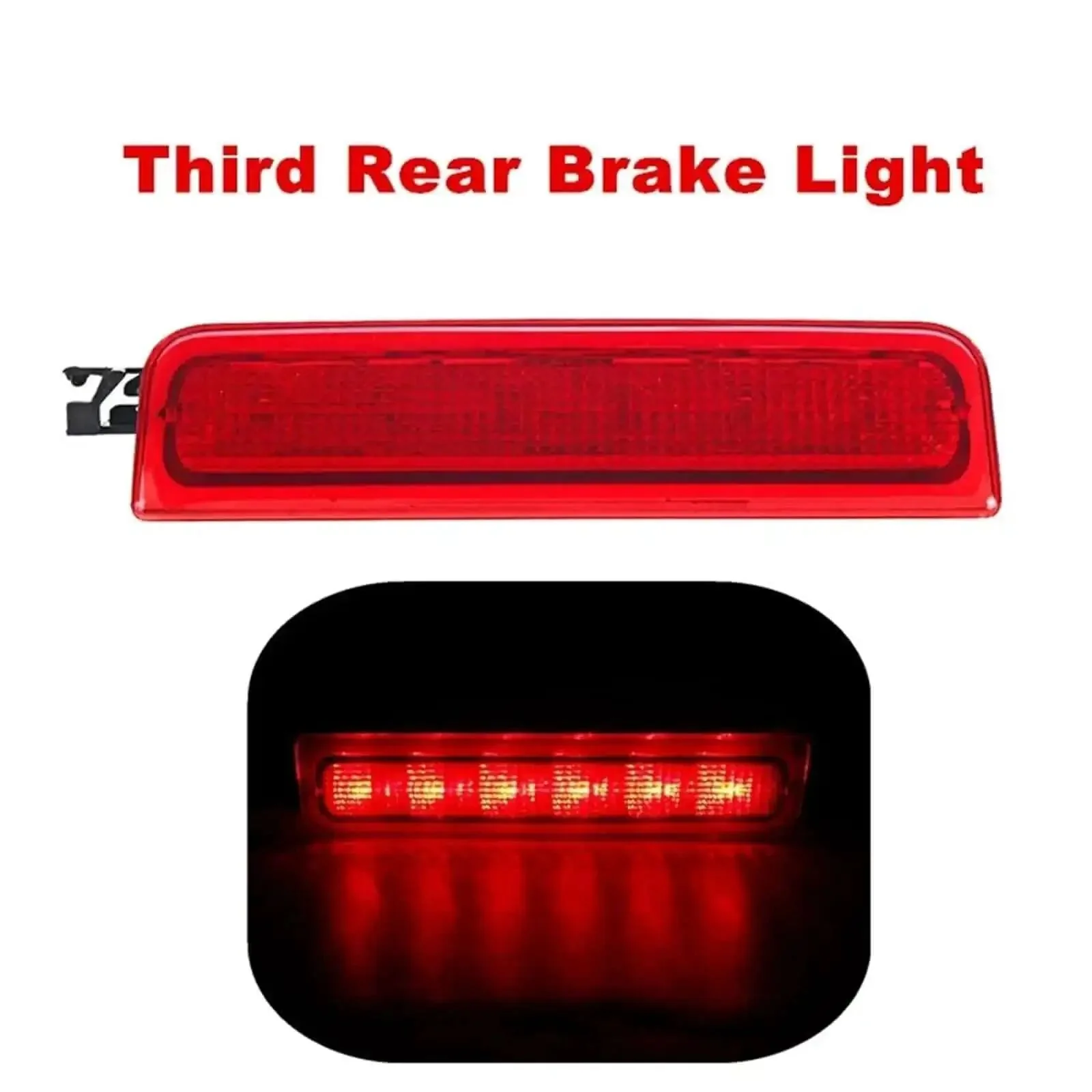Bright Red LED Third Rear Brake Light High Mount Stop Lamp 3rd Tail Light 2K0945087C Direct Fit Replacement For VW Caddy III Box Estate 2001 2016 With Enhanced Visibility And Reliable Grounding - Image 6