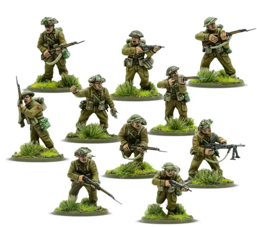 British And Canadian Army Infantry 28mm Plastic Miniatures For Bolt Action War Game 1943 To 1945 Includes Steel Helmets Assault Helmets Tam O Shanter Caps And No 4 Rifles For 30 Battle Ready Figures For World War II Tabletop Battles - Image 8