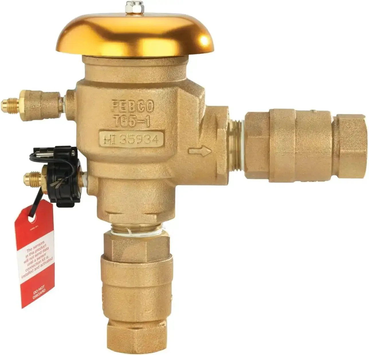 Bronze 1 Inch Heavy Duty Pressure Vacuum Breaker Backflow Preventer With Quarter Turn Shutoff NPT Connections Freeze Sensor And SentryPlus Alert Tech For Irrigation Systems And Industrial Plants