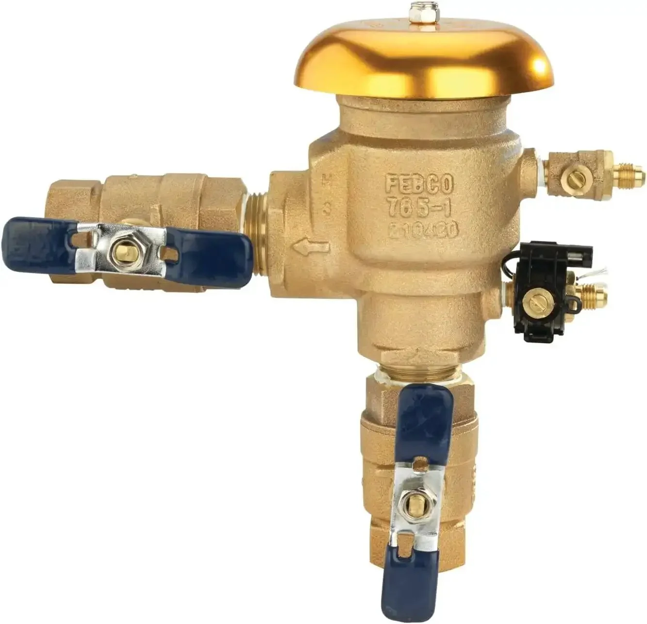 Bronze 1 Inch Heavy Duty Pressure Vacuum Breaker Backflow Preventer With Quarter Turn Shutoff NPT Connections Freeze Sensor And SentryPlus Alert Tech For Irrigation Systems And Industrial Plants - Image 9