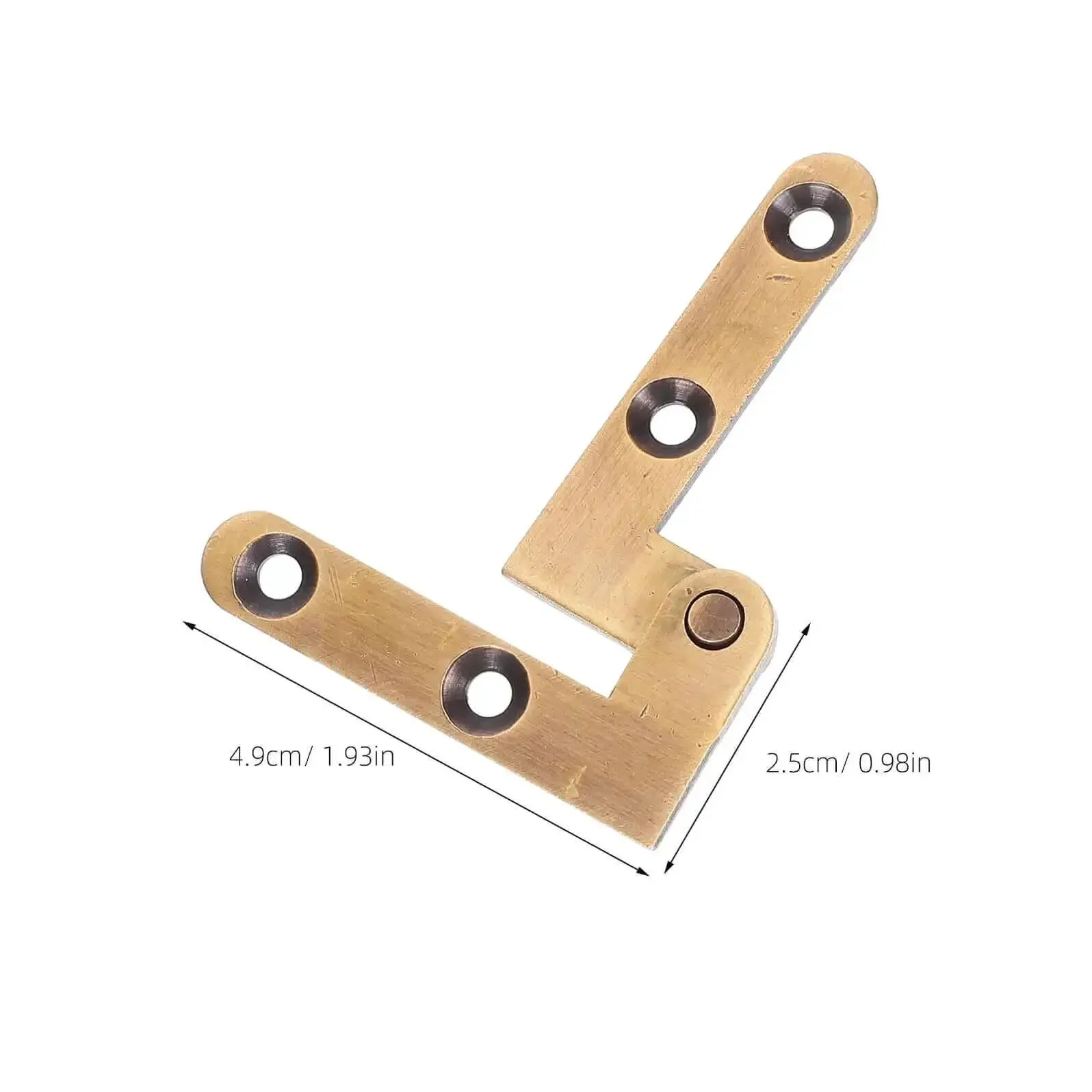 Bronze Pivot Door Hinges Hidden Concealed Heavy Duty Rotation Hardware For Secret Doors Down Shaft Invisible Mount Quiet Operation Cabinet Hinges Two Piece Set Durable And Smooth For Hidden Installations - Image 9
