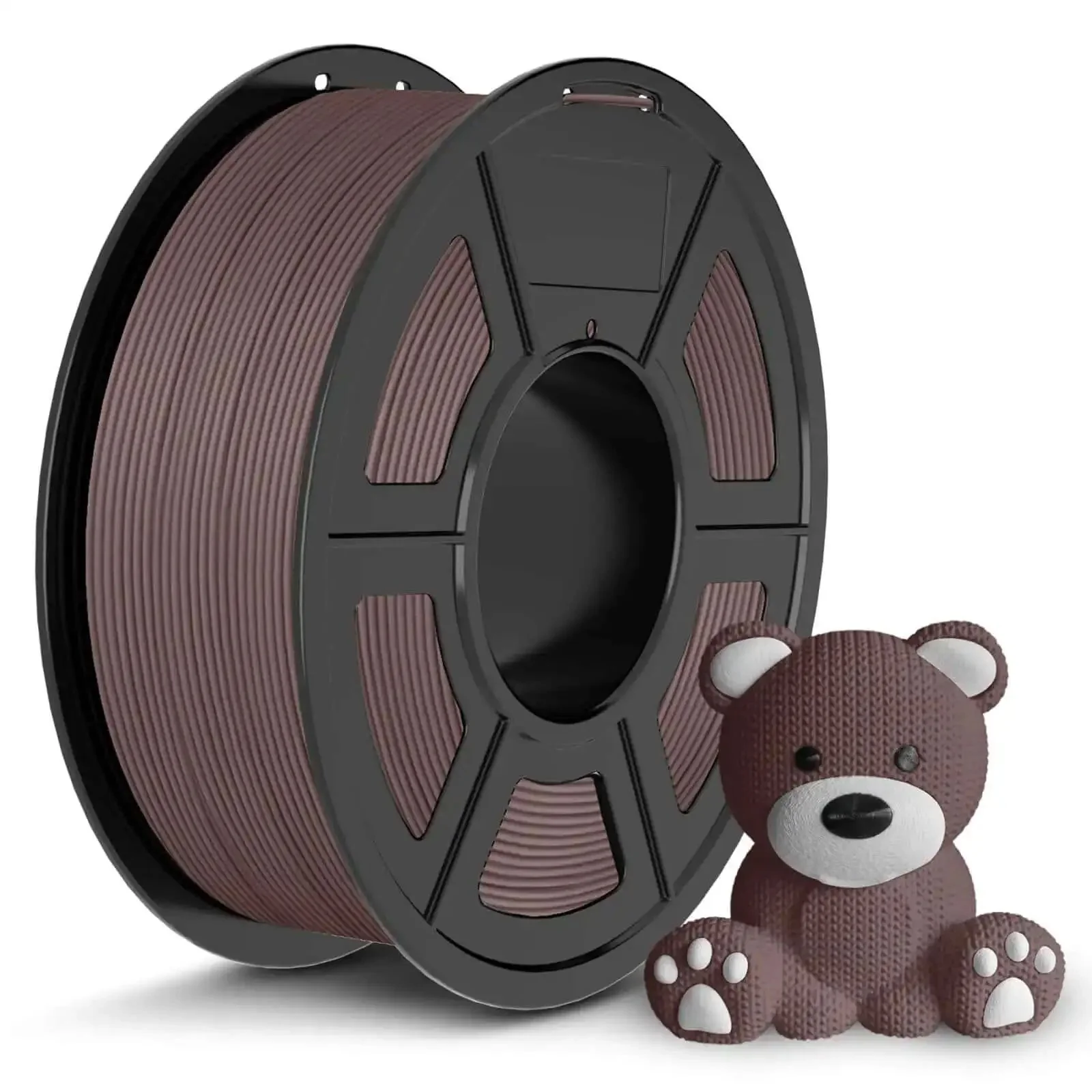 Brown PLA Filament 1.75mm 1.1Kg Spool for FDM Printers Tough as Nails and Impact Resistant 0.02mm Dimensional Tolerance Easy Breaks and Clean Removal Fits Most 3D Printers