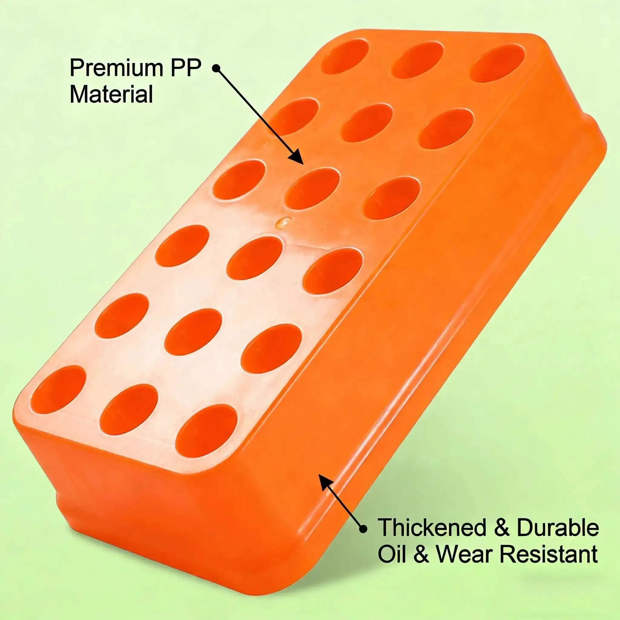 BT30 Yellow Tool Holder Organizer For Drilling Bits And Milling Tools With Built In Storage Capacity Durable PP Construction Must Have Space Saving Workshop Setup Clear Visibility And Easy Access To All Bits And Tools - Image 3