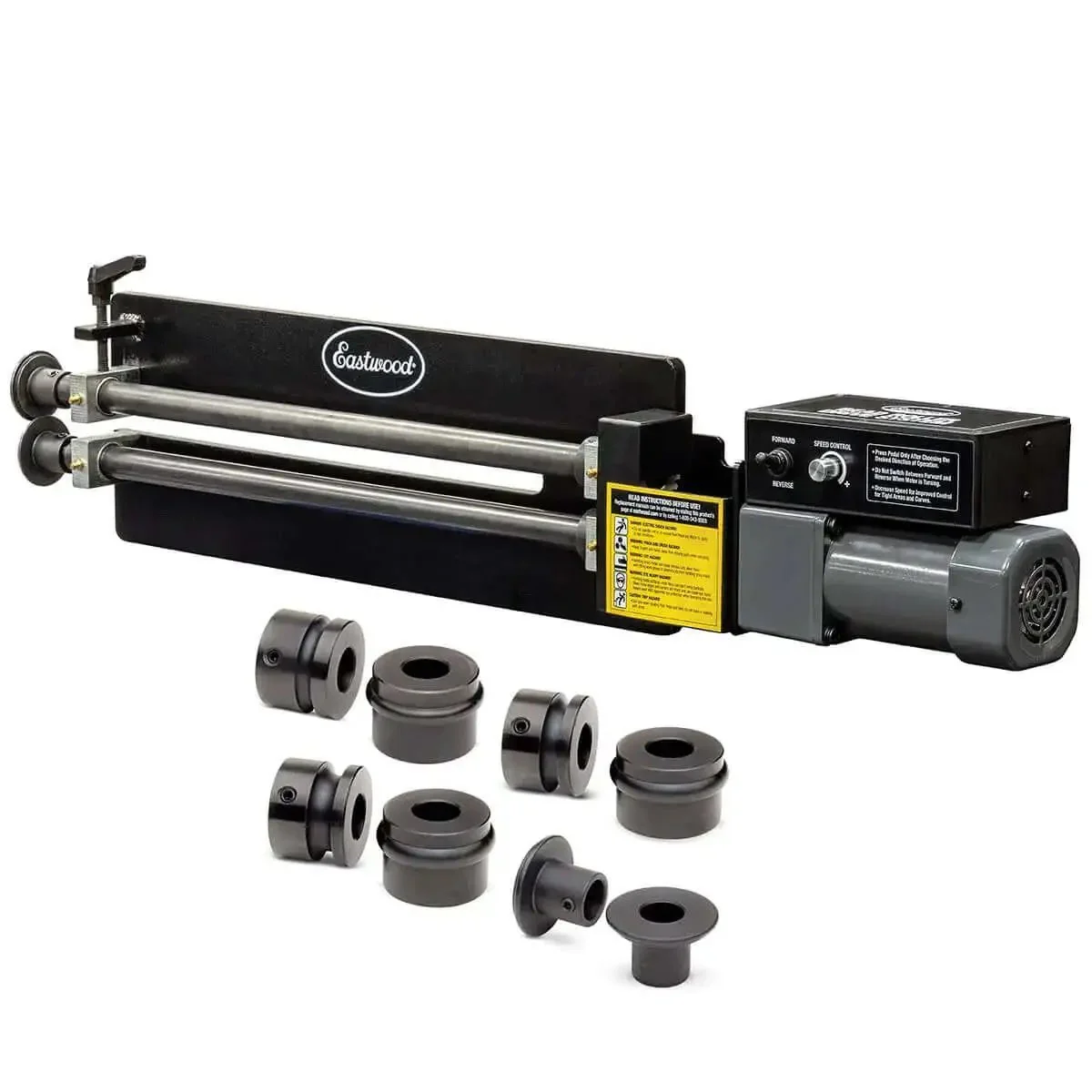 Budget-Friendly 19 Inch Metal Bead Roller With Power Drive System And Dies For One-Person Operation, Adds Strength To Panels, Forms Channels And Flanges, Featuring One Sixth HP 120V Reversible Motor With Variable Speed