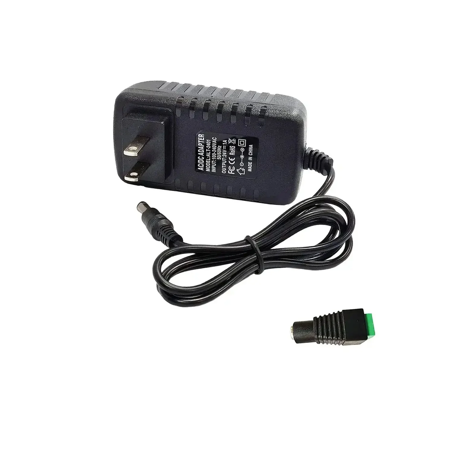 Budget Friendly 24V DC 1A Power Supply Adapter For LED Strips And CCTV Cameras, 100-240V AC Input To 24V DC 24W, 5.5mm X 2.5mm Plug, Switching Mode Transformer, Safe And Efficient For Routers DVRs And Security Lights