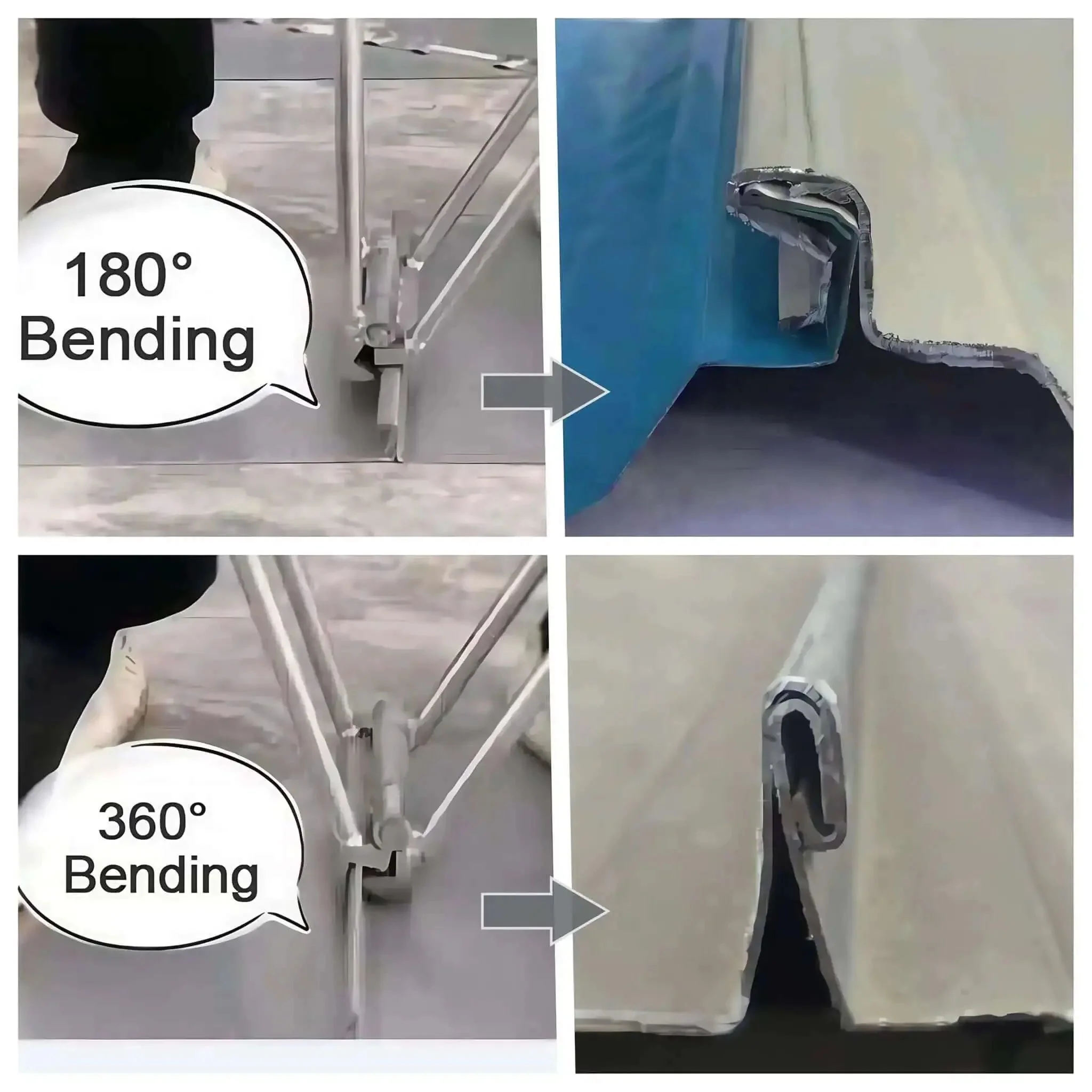 Built Tough 2 In 1 Sheet Metal Hand Seamer For Standing Position Bending And Seaming Edge Metal Compatible With 0.2 To 0.8 Millimeter Sheet Thickness Delivers 90 Degree And 180 Degree Folds Pro Grade Clamp Tool For Metalwork - Image 5