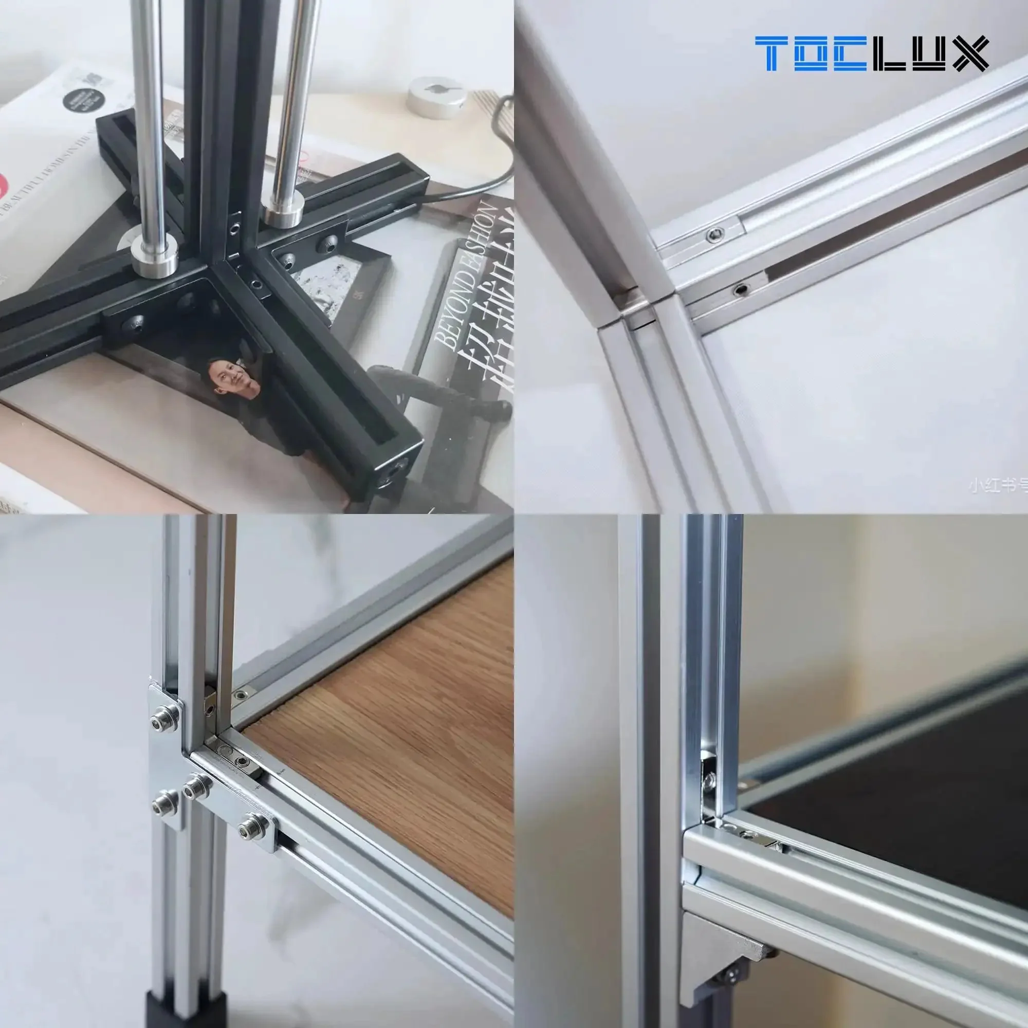Built Tough 3030 Interior Corner Connector Kit For 30 Series Aluminum Extrusion With L Shape Inside Bracket 8mm T Slot Accessories Zinc Alloy Nickel Plated For Strong Rust Resistant Connections - Image 2
