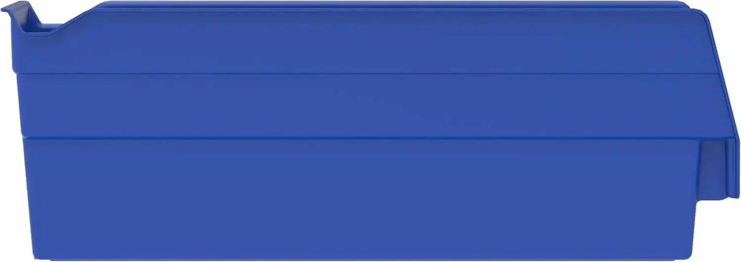 Built Tough Plastic Shelf Bins For Garage Storage And Drawer Organization 12 Inch By 3 Inch By 4 Inch Blue 24 Pack Versatile Bins That Fit Shelves Cabinets And Racks - Image 4