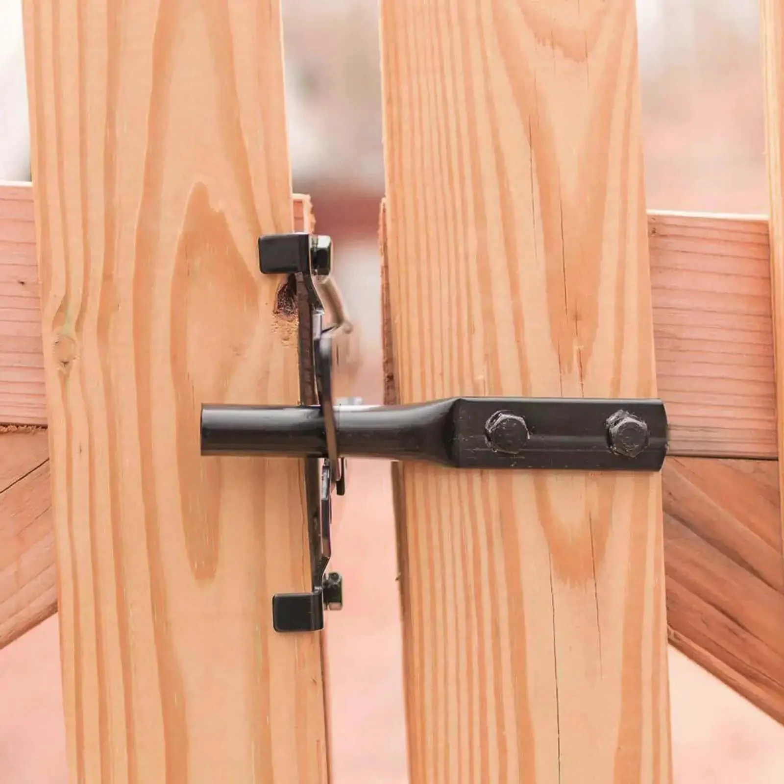 Built Tough Post Mount Gate Latch With Self Latching Fingertip Release For Inward Or Outward Swing Gates Pool And Garden Fence Safety Hardware For Vinyl And Wood Fences Black Finish - Image 3