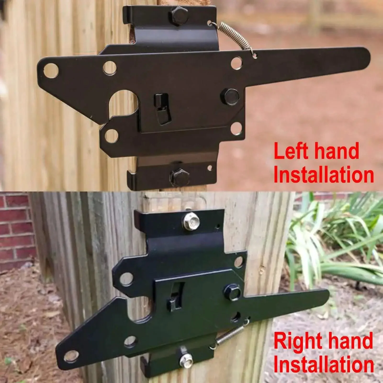 Built Tough Post Mount Gate Latch With Self Latching Fingertip Release For Inward Or Outward Swing Gates Pool And Garden Fence Safety Hardware For Vinyl And Wood Fences Black Finish - Image 4