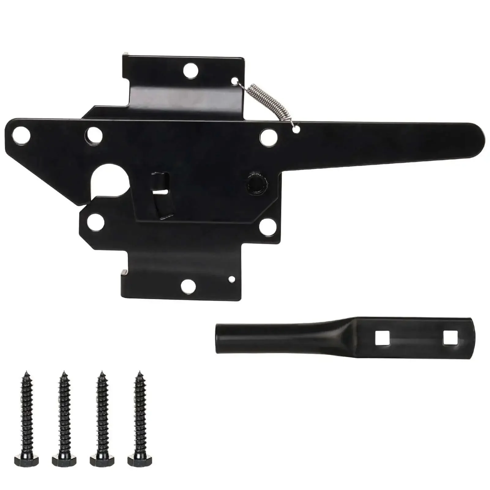 Built Tough Post Mount Gate Latch With Self Latching Fingertip Release For Inward Or Outward Swing Gates Pool And Garden Fence Safety Hardware For Vinyl And Wood Fences Black Finish - Image 7