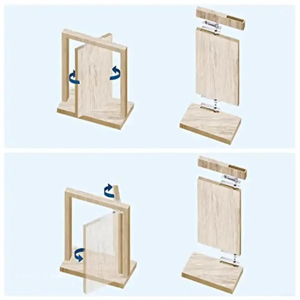 Built Tough Stainless Steel Pivot Door Hinge With 360 Degree Swivel And Invisible Floor And Ceiling Mount For Concealed Bookshelf Or Secret Room Doors Includes Installation Hardware - Image 3